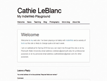 Tablet Screenshot of cathieleblanc.com
